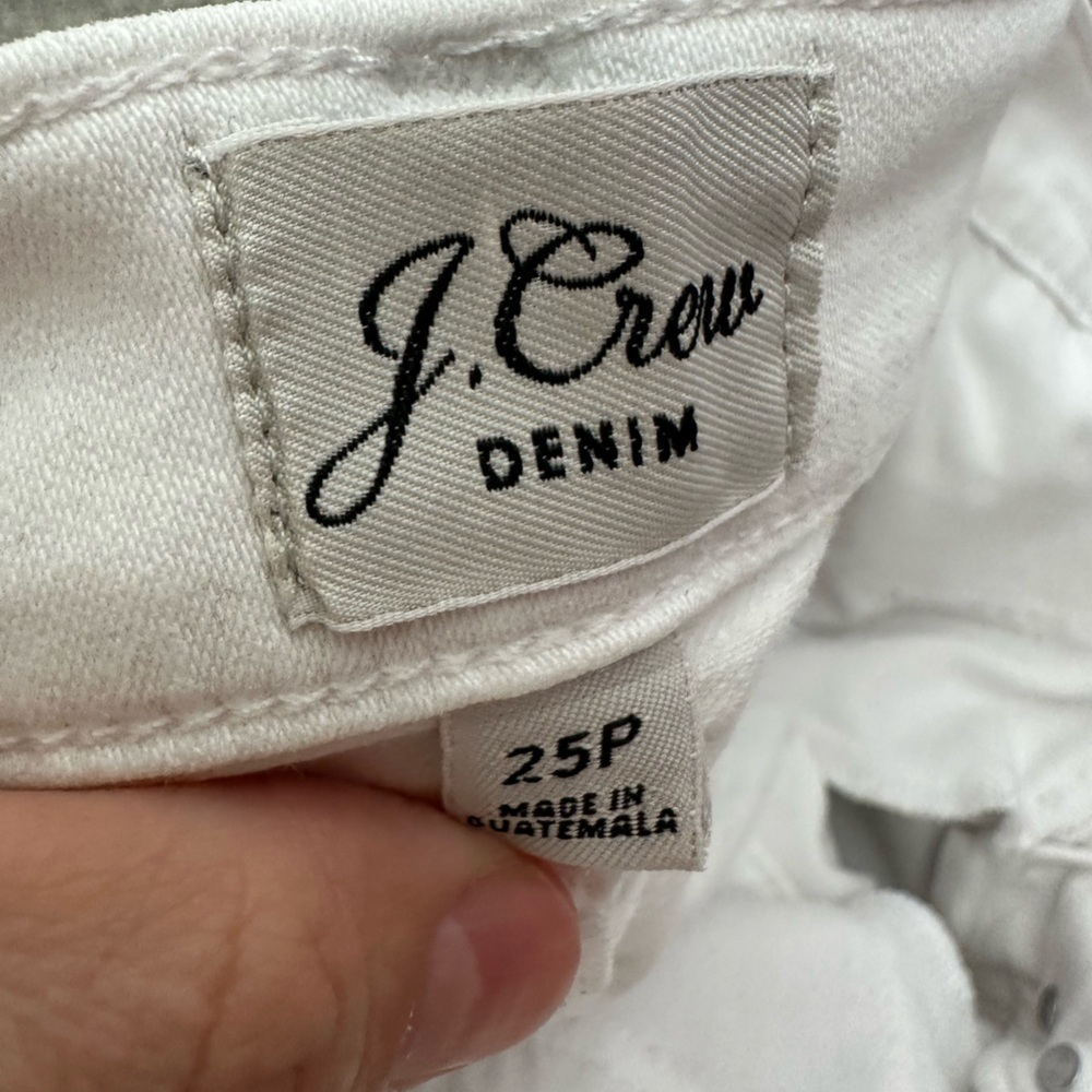 J Crew 10” white demi boot crop, 25P EUC - Picture 4 of 6